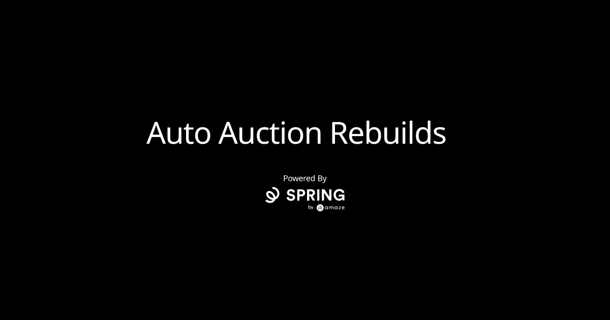 Auto Auction Rebuilds