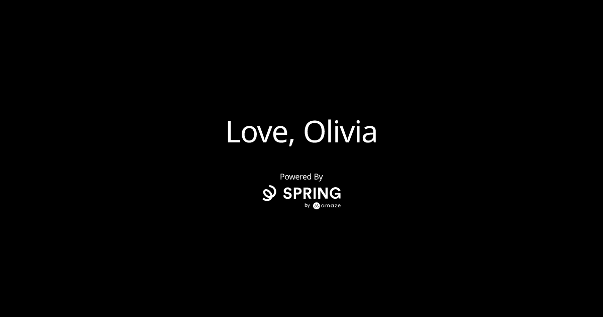 Love, Olivia